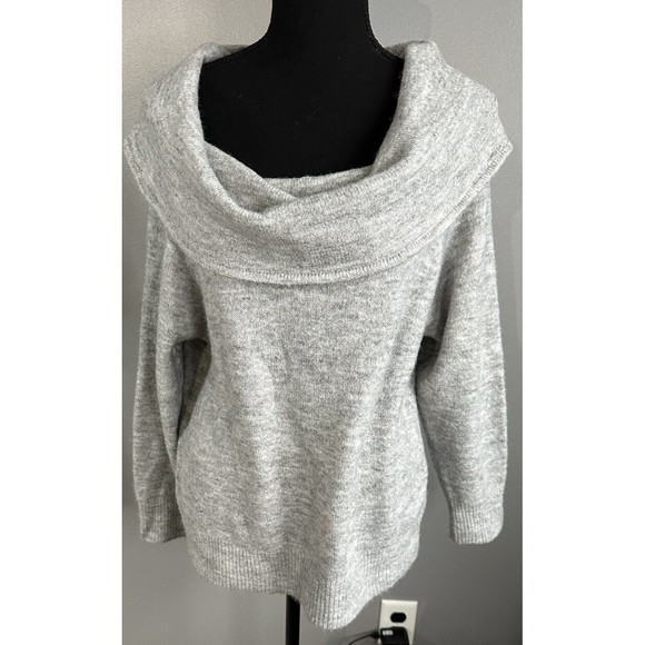 Divided by H&M Womens M Grey Cowl Neck  Acrylic Wool Pullover Knit Sweater - Picture 1 of 6